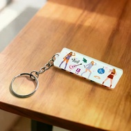[Taylor Swift Merchandise] Times Tour Concert Keychain 1989 Disco Dance Party Album Commemorative Pe