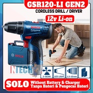 BOSCH GSR120-LI / GSR120LI (SOLO) 12V CORDLESS DRILL / DRIVER - WITHOUT BATTERY & CHARGER