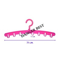 GANTUNGAN Tandem Hanger 8 Holes 38 cm Plastic Clothes Hanger 8 L Multipurpose Hijab Hanger/ Comb Dis