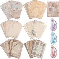 120 Sheets Lace Edged Scrapbook Stationery Paper Assorted Set Textured Scrapbook Paper Vintage Paper