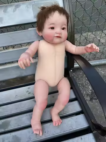 DLS Customized Limited Supply 19inch Reborn Baby Naomi With Hand-Rooted Painted Kit DIY Part With cl