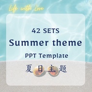 【PPT Template】LifewithLove 42 sets Summer theme PowerPoint Presentation template PPT Bundle Set 夏日主题