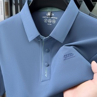 TEMU [Shule Water OBM] เสื้อโปโลผู้ชายหนบำรุงรักษาหน้าร้อน, ดีไซน์โลโก้หน้าอกแฟชั่น, เสื้อยืดแขนสั้น