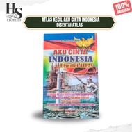 SMALL ATLAS / I LOVE INDONESIA WITH ATLAS / WORLD / MAP / GLOBAL / COLOR / ANUGERAH SMALL SCIENCE / 
