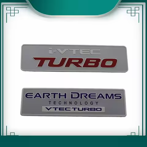 i-VTEC VTEC TURBO Earth Dreams for car Hood Fender trunk Nameplate Decal Emblem Badge Sticker