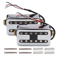 2Pcs Humbucker Pickups for Electric Guitar FT Style Neck Bridge Coil Splitting Electric Guitar Picku