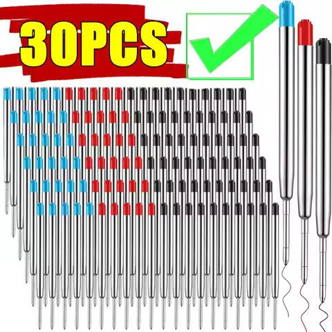 1PC-30PCS 0.7mm Ballpoint Medium Point Point Pen Refills Replacement Refills for Parker Pens School 