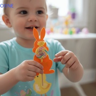 OONE 8pcs/set Easter Bunny Coin Clip, Unique Cotton Cloth Rabbit Cutlery Holders, New Cartoon Colorf