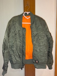 男裝M Dickies 橄欖綠雙面飛行外套