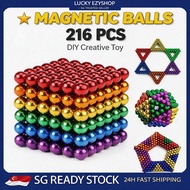✨SG STOCK✨ Magnet Beads Cube 216pcs Magnetic Balls Building Toy Stress Relief Fidget Puzzle Colorful