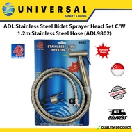 [SG SHOP SELLER] Bidet Spray Stainless Steel Set With 1.2M Stainless Steel Hose ADL 9802 (A Singapore Brand)
