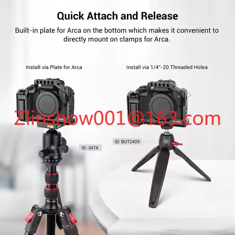 For SmallRig 2168C Aluminum Alloy Cage for Canon M50/M50 II/M5 Video Film Movie Making Rig with Inte
