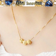916 gold necklace female smooth sailing necklace gold jewelry jewelry transfer beads pendant gold necklace salehot