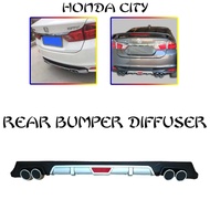 Honda City 2018-2020 Rear Bumper Diffuser Quad Tip Exhaust XHQP-AT026