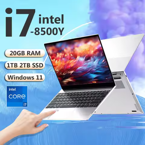 15.6" Intel Core i7 8500Y Laptop Computer PC 16GB DDR4 1TB SSD i7 Laptops Windows 11 Pro Office Fing