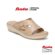 Bata Comfit บาจา คอมฟิต รองเท้าแตะเพื่อสุขภาพ แบบสวม สูง 1.5 นิ้วนุ่ม ใส่สบาย ไม่เมื่อย Comfortwithstyle สำหรับผู้หญิง รุ่น Chaska สีเบจ 6618872