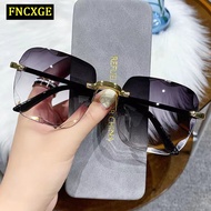 FNCXGE แว่นตากันแดด น้ําหนักเบาไร้กรอบป้องกันแสงอาทิตย์สําหรับผู้ชายผู้หญิง/ แว่นตาแฟชั่น แว่นกันแดดแฟชั่น แว่นตากันแดดผู้หญิง