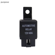 [purpose] Automotive Relay 12V 4pin Car Relay With Black Red Copper Terminal Auto Relay [SG]