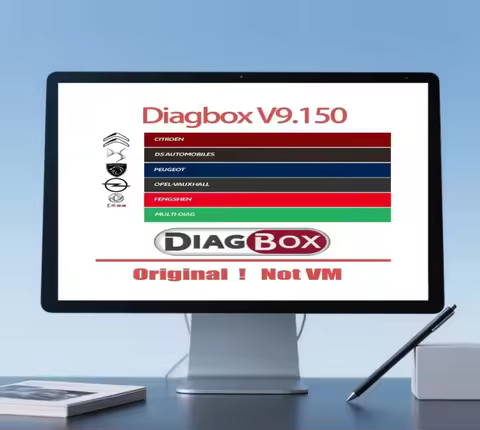 2024 Diagbox V9.150 with crack diagnostic software work with PP2000 programming tool 1995-2022 le-xi