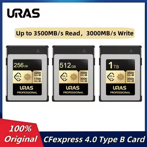 High Speed Professional CFexpress 4.0 Type B 1TB 512GB 256GB CFexpress Type B Card Up to 3500MB/s Re