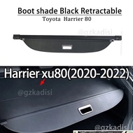 Hys 1PCS Toyota Harrier Xu80(2020-2022) Retractable Trunk Cover LEATHER Boot Shade Black Retractable Rear Cargo Cover Trunk Shade Boot Security Shield Blind Auto Parts Decoration