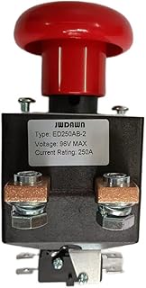 JWDAWN Emergency Button Stop Switch On Off Disconnector Replace Albright ED125 ED125-34 ED250 ED250B