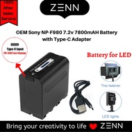 ZENN NP-F970 F770 F550 NPF970 NP F970 6600mAh LED Battery Battery For Monitor / LED Light