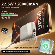 [CCC Certificate] REMAX Mini powerbank 20000mah Mini powerbank fast charging 22.5W with Charging cab