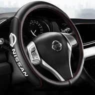 Leather Steering Wheel Cover For Nissan Serena c27 vanette c22 Sentra gtr n16 Steering Wheel Cover F