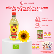 Dầu ăn hướng dương ép lạnh hữu cơ Sungarden 1L - Leaf Organic HCM