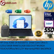 HP ENVY X360 14-FC0037TU / 14-FC0038TU LAPTOP/14-FC0183TU(CU5-125U16GB512GB SSD14" WUXGA IPSINTEL GR