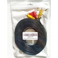 Rca Cable 3 X 3 10 Meters / Audio Video Cable 3-3