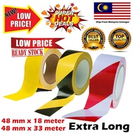 AGM Caution Warning Awas Tape 48mm x 33meter PVC Vinyl Durable Floor Marking Social Distance Safety