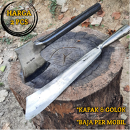 Kapak dan Golok Baja Per Asli - Alat Pertanian Pelengkap Arit Bendo Bedog Cangkul Gergaji - Golok Po