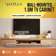 Qatella HIRADO 1.8M TV Cabinet 6 Feet TV Cabinet 6FT TV Rack TV Console Table Meja TV Cupboard Almar