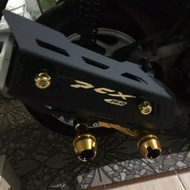 4ds PCX 160 2021 2025 Up Muffler Cover Garnish - Pcx160 Exhaust Cover
