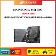 INTEL MSI PRO H610M-E DDR4 Motherboard