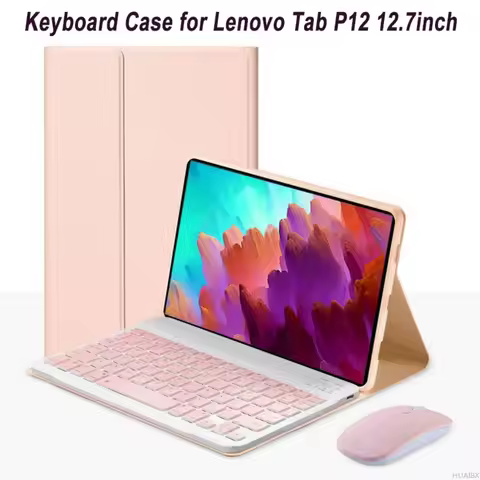 For Lenovo Xiaoxin Pad Pro 12.7 Inch Case, Detachable Keyboard Cover for Lenovo Tab P12 12.7 Inch TB