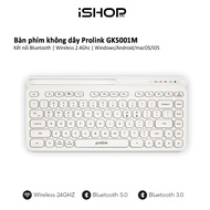 Bàn phím không dây Prolink GK5001M thời trang nhỏ gọn kết nối Bluetooth Wireless đa thiết bị Windows