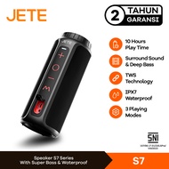 Speaker Bluetooth Portable IPX7 Waterproof JETE S7 - Garansi 2 Tahun