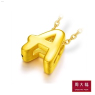 ☍✙❧CHOW TAI FOOK 999 Pure Gold Alphabet Pendant (A to T)