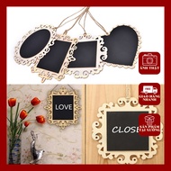 -Table -Wood -Hanging -Decorative -Mini Chalkboard –Sharp Laser Cut For Coffee Shops, Shops, Wedding