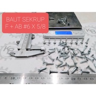 Fab BOLT 6 X 5/8 / FAB SCREWS 6 X 5/8 / FAB SCREWS 6 X 5/8 SCREWS