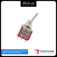 Carling Mini Toggle Switch 3pdt, 2 Position On-On