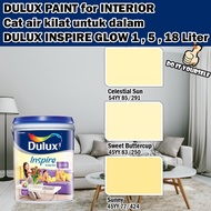 ICI DULUX INSPIRE INTERIOR GLOW 18 Liter Celestial Sun / Sweet Buttercup / Sunny