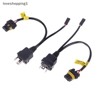 LOVE 2pcs H4 Relay Wireharness For H4 Bulb Upgrade Bi LED&Xenon Projector Lense Car Light Accessorie