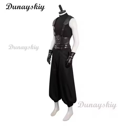 CyGame Final VII Rebirth Zack Fair Cosplay Costume Wig Accessory Suit Shoes Halloween Carnival Outfi