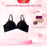 Medium Foam Bra, Rimless, 2 Mesh Lace Clasps E407 | 12 H AN PHAT COMPANY Bra Push Up Bra Push Up Wom