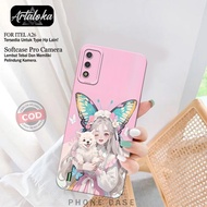 ITEL A26 Case - Cartoon Fashion Case - Pro Camera Softcase - ITEL A26 Casing - TPU Silicone - ITEL A