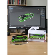 Miniature BUS basuri MAUDI JET BUS 5 Scale size 1:87 hotwheels